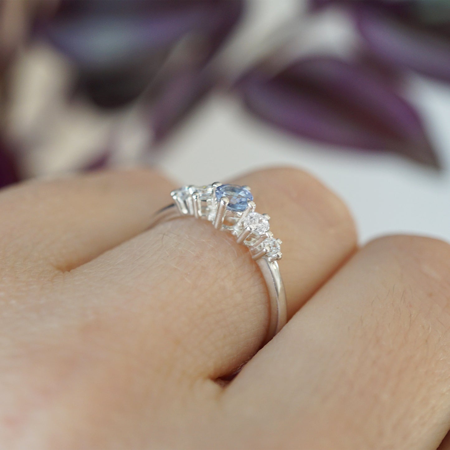 Chloe Ring - Tanzanite and White Topaz