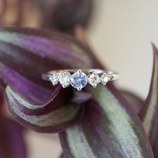 Chloe Ring - Tanzanite and White Topaz