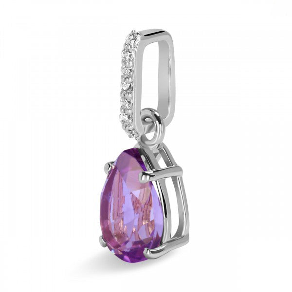 Victoria Necklace - Amethyst and White Topaz