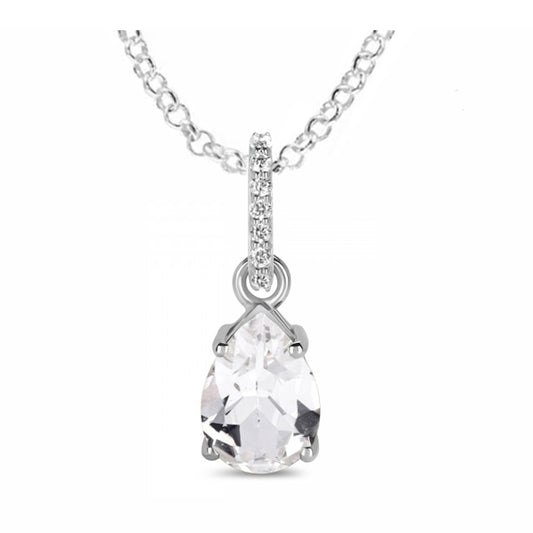 Tranquility Necklace - White Topaz
